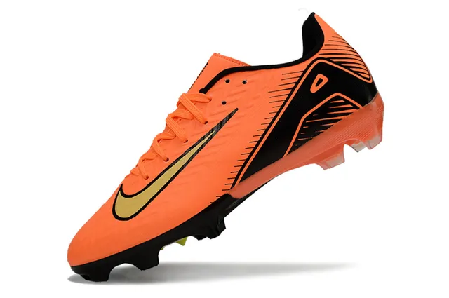 Nike Orange Black Low-Cut Synthetic Upper Firm-Ground Soccer Shoes 3