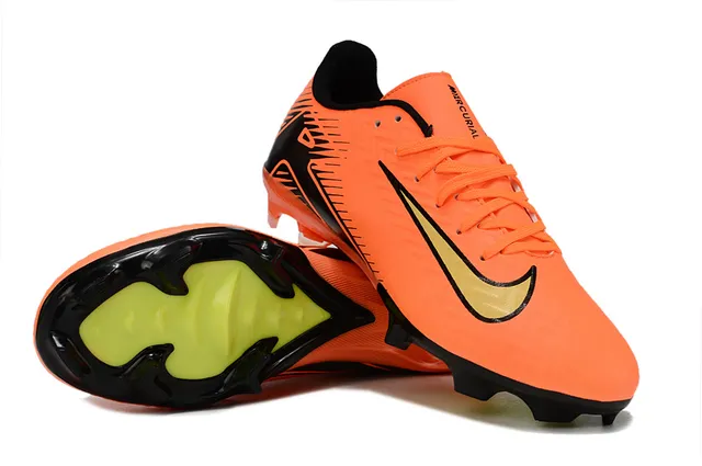Nike Orange Black Low-Cut Synthetic Upper Firm-Ground Soccer Shoes 4