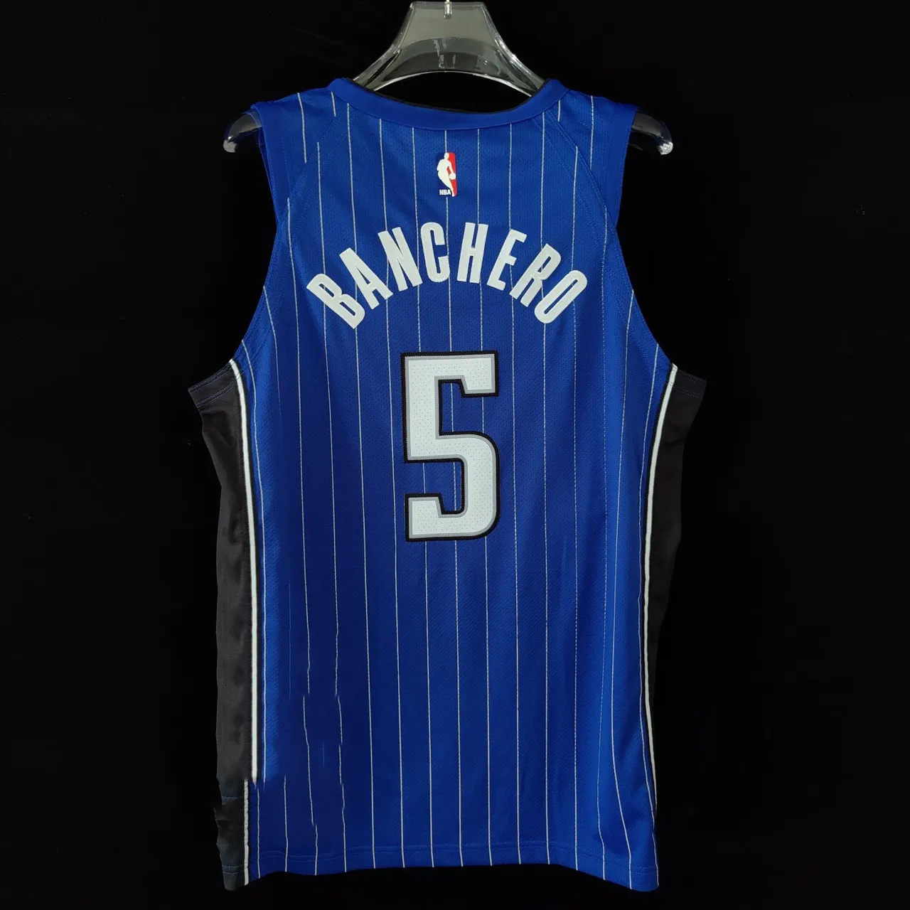 Nike Orlando Magic Disney Edition Blue Pinstripe Jersey 2