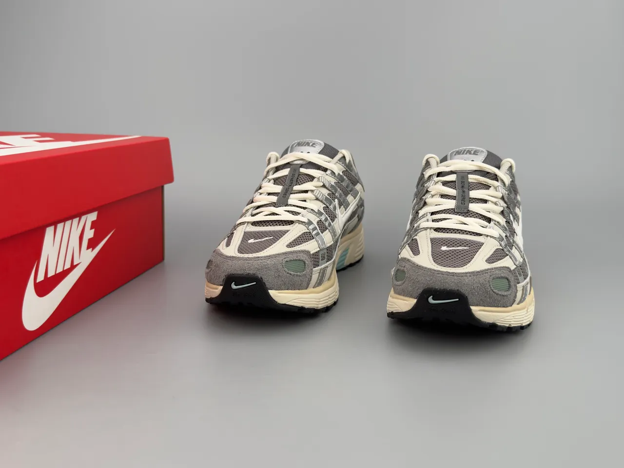 Nike P-6000 Beige Gray Green Lifestyle Sneakers 4