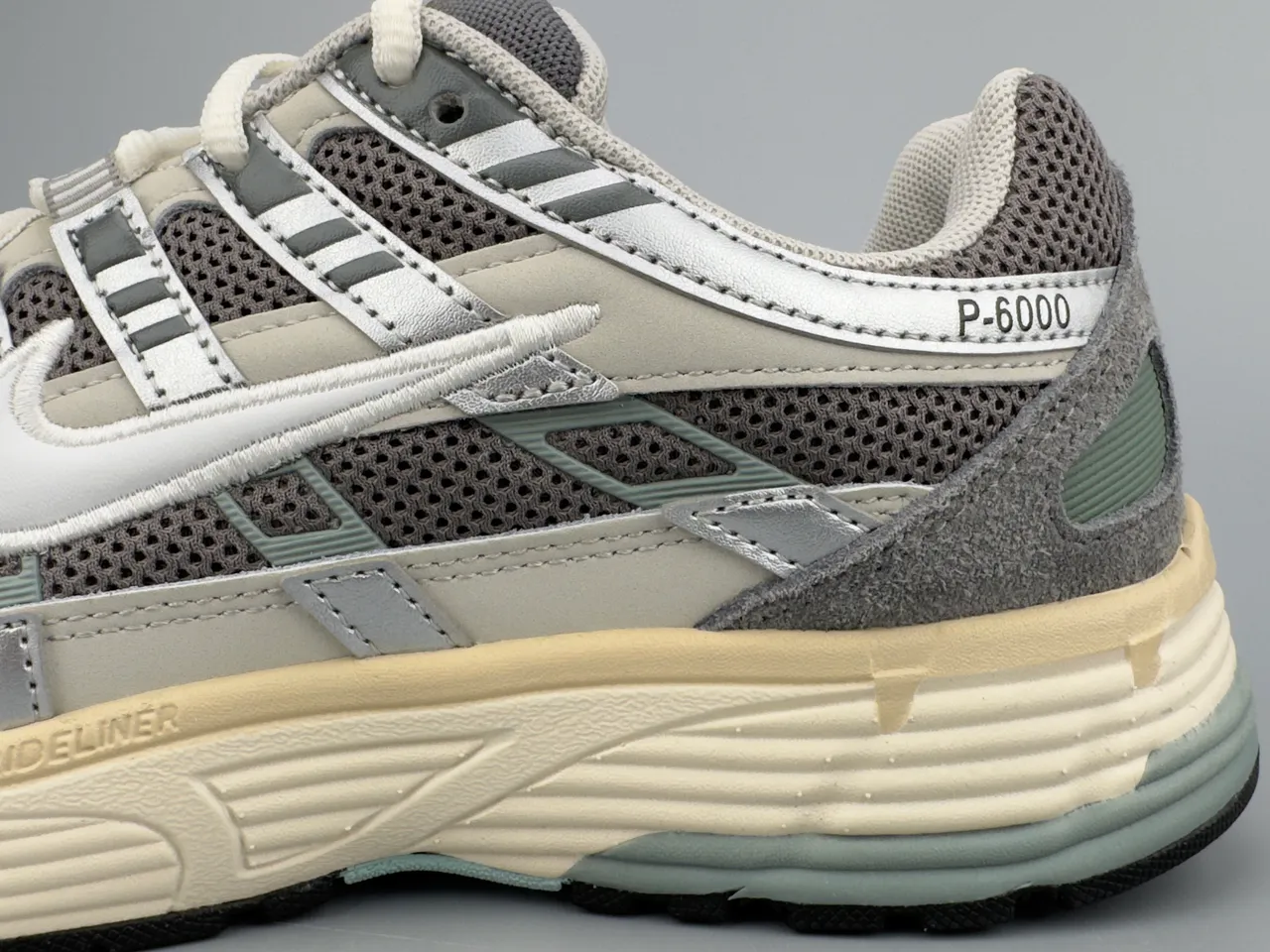 Nike P-6000 Beige Gray Green Lifestyle Sneakers 6