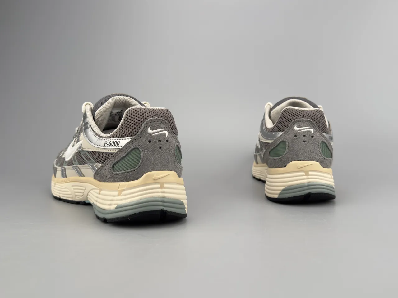 Nike P-6000 Beige Gray Green Lifestyle Sneakers 7