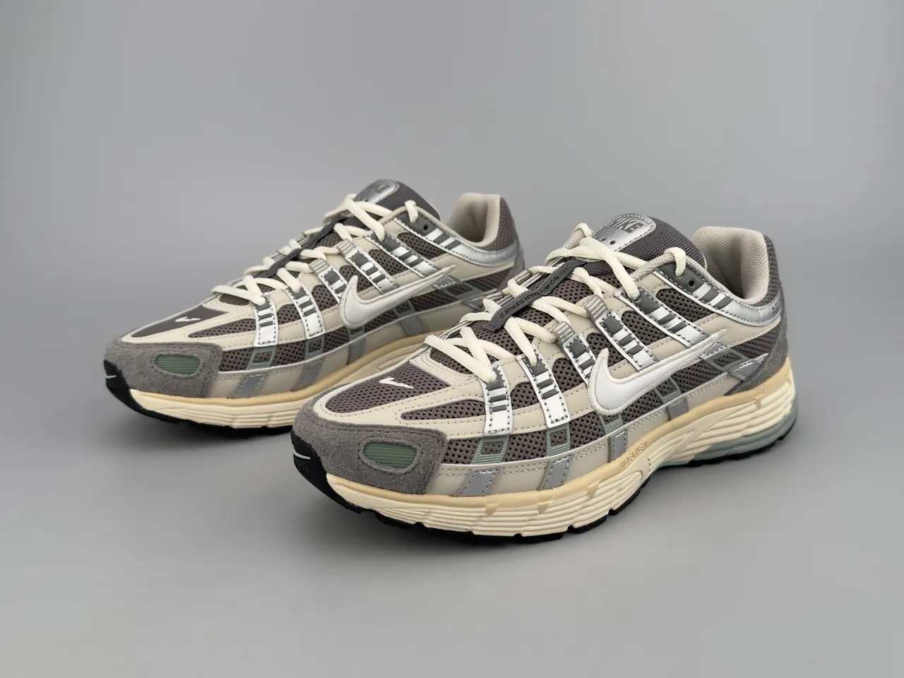 Nike P-6000 Beige Gray Green Lifestyle Sneakers 8