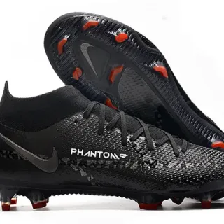 Nike Phantom GT Black Orange Firm-Ground Soccer Shoes
