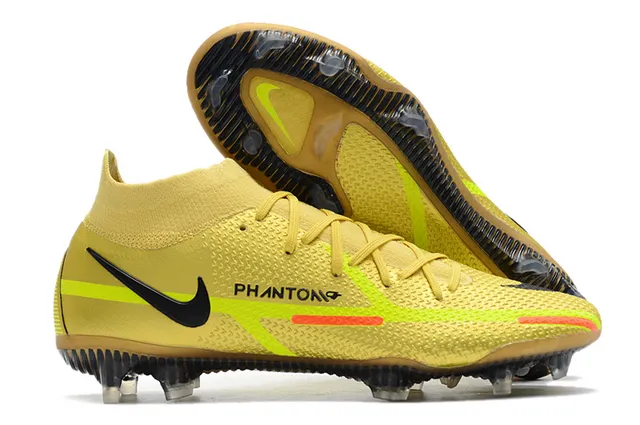 Nike Phantom GT কালো কমলা Firm-Ground ফুটবল জুতা 3
