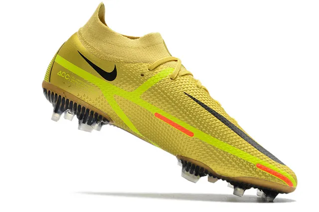 Nike Phantom GT কালো কমলা Firm-Ground ফুটবল জুতা 5