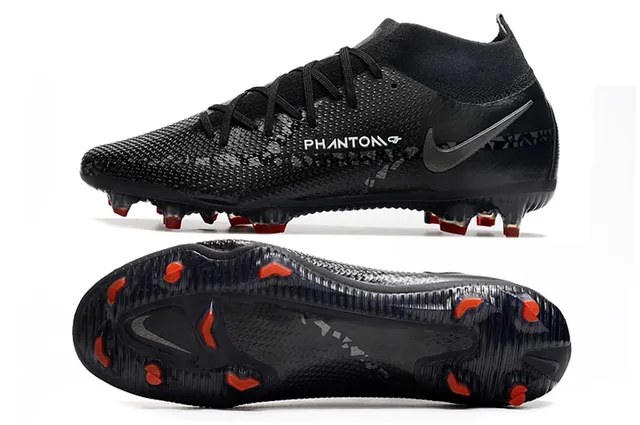 Nike Phantom GT কালো কমলা Firm-Ground ফুটবল জুতা 16