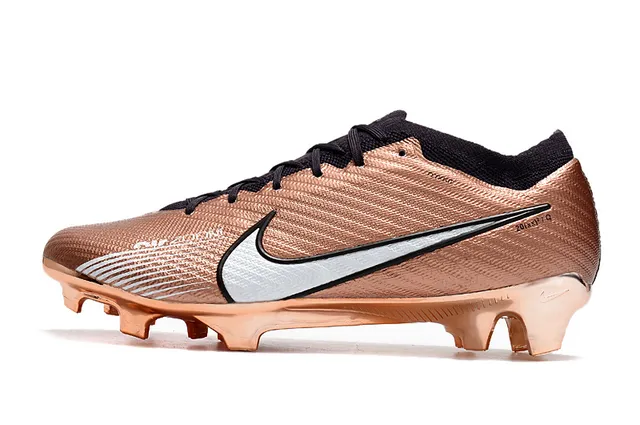 Nike Phantom GT সোনা গোলাপী ধাতব তামা উপর অসমমিত লেসিং কঠিন মাটি ফুটবল জুতো 5