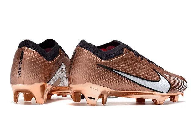 Nike Phantom GT সোনা গোলাপী ধাতব তামা উপর অসমমিত লেসিং কঠিন মাটি ফুটবল জুতো 7