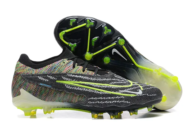 Nike Phantom GT Multicor Neon Verde Para Gramado Firme Sapatos de Futebol 1