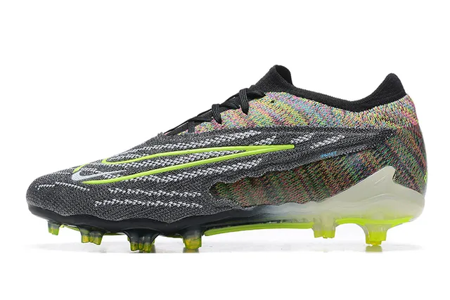 Nike Phantom GT Multicor Neon Verde Para Gramado Firme Sapatos de Futebol 10