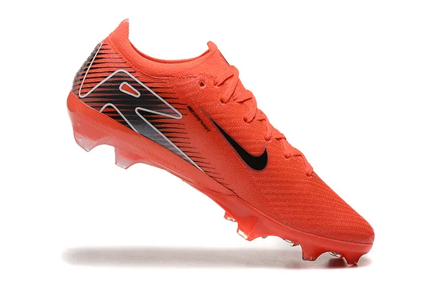 Nike Phantom GT Orange Black Low-Cut Knit Upper Firm-Ground Soccer Shoes 4