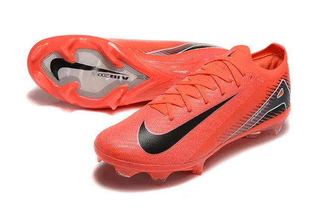 Nike Phantom GT Orange Black Low-Cut Knit Upper Firm-Ground Soccer Shoes 7