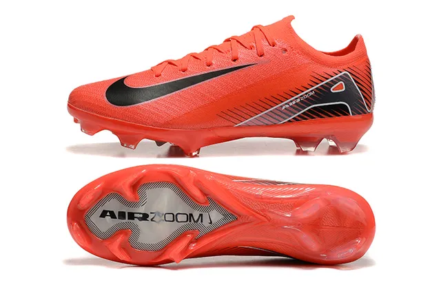 Nike Phantom GT Orange Black Low-Cut Knit Upper Firm-Ground Soccer Shoes 9