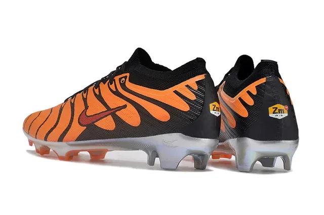 Nike Phantom GT Orange Flame Knit Firm-Ground Soccer Shoes 4