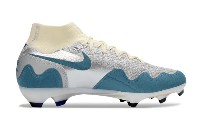Nike Phantom GT Silver Blue Cream Firm-Ground Soccer Shoes 5