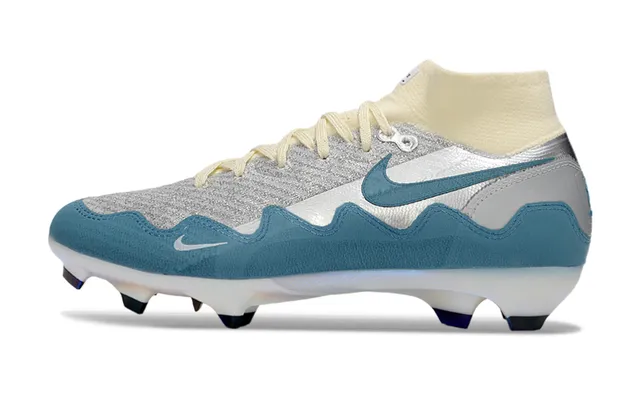 Nike Phantom GT Silver Blue Cream Firm-Ground Soccer Shoes 6