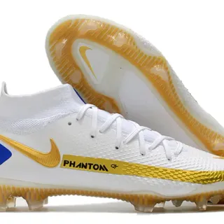 Nike Phantom GT 白蓝金 硬地足球鞋