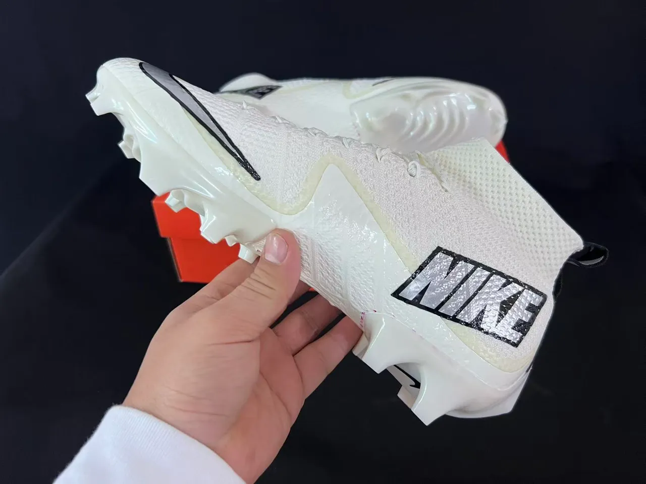 Nike Phantom GT White Silver Firm-Ground Soccer Shoes 4