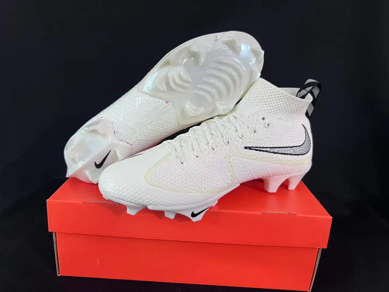 Nike Phantom GT White Silver Firm-Ground Soccer Shoes 7