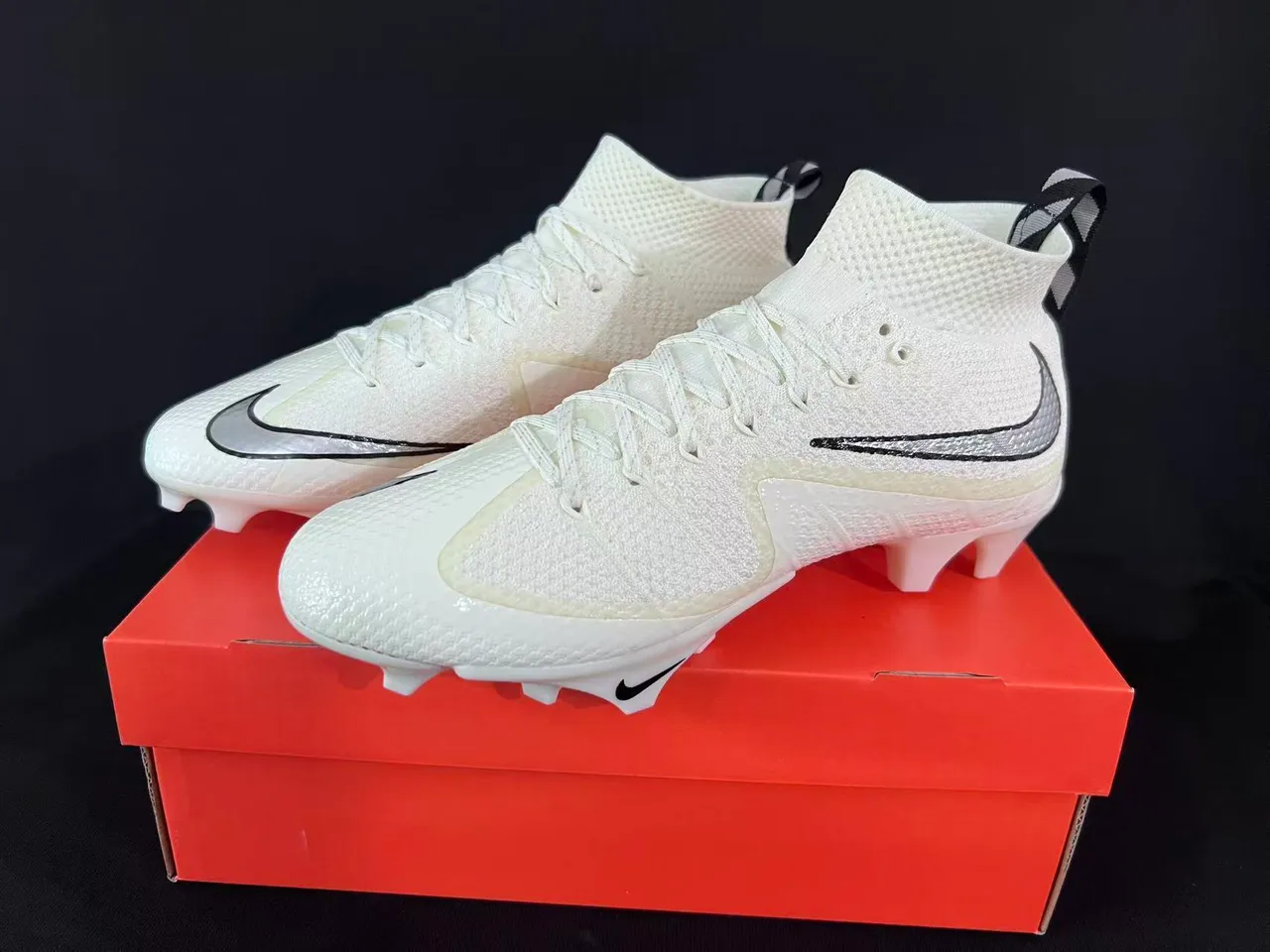 Nike Phantom GT White Silver Firm-Ground Soccer Shoes 9