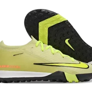 Nike Phantom GT amarillo negro tejido superior cuello bajo corte césped zapatos de fútbol