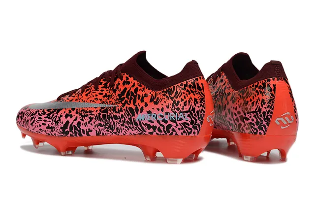 Nike Pink Black Low-Cut Dynamic-Fit Collar Abstract Splatter Print Firm-Ground Soccer Shoes 4