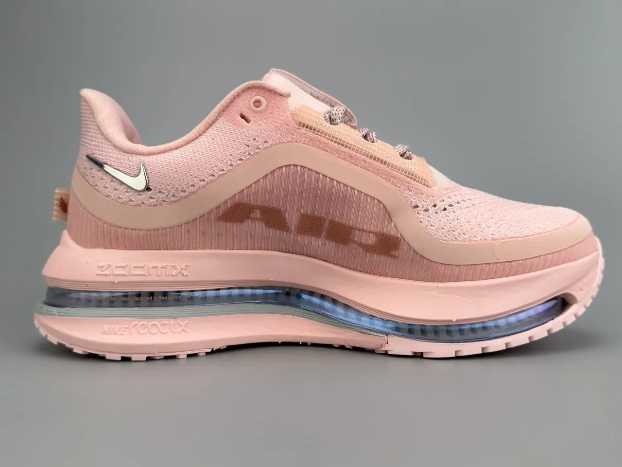 Nike Air Zoom Unit Zapatillas Running Rosa Gris Malla Superior Ingenieril Visible 10