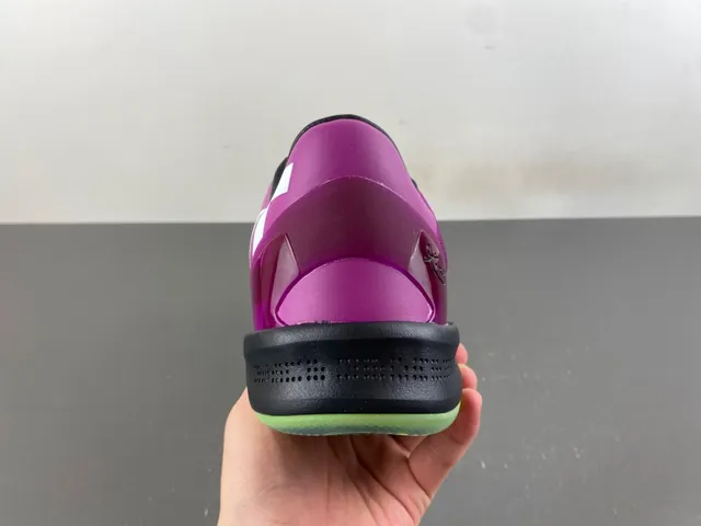 Nike Pink Green Low-Cut Knit Upper Asymmetrical Lacing Basketball Shoes 4