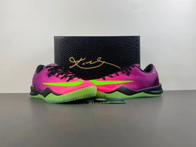 Nike Pink Green Low-Cut Knit Upper Asymmetrical Lacing Basketball Shoes 14