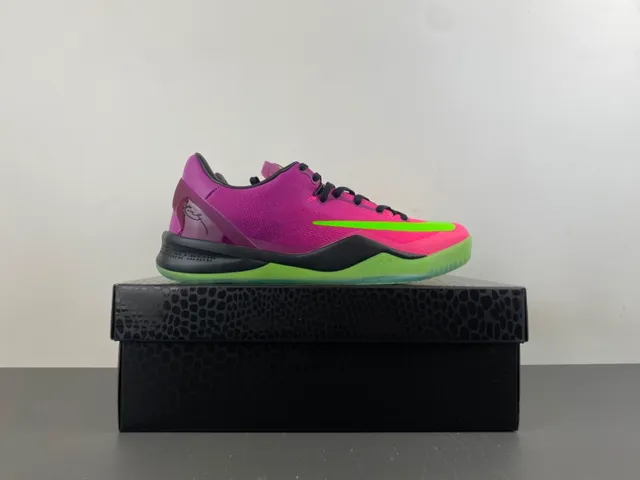 Nike Pink Green Low-Cut Knit Upper Asymmetrical Lacing Basketball Shoes 16
