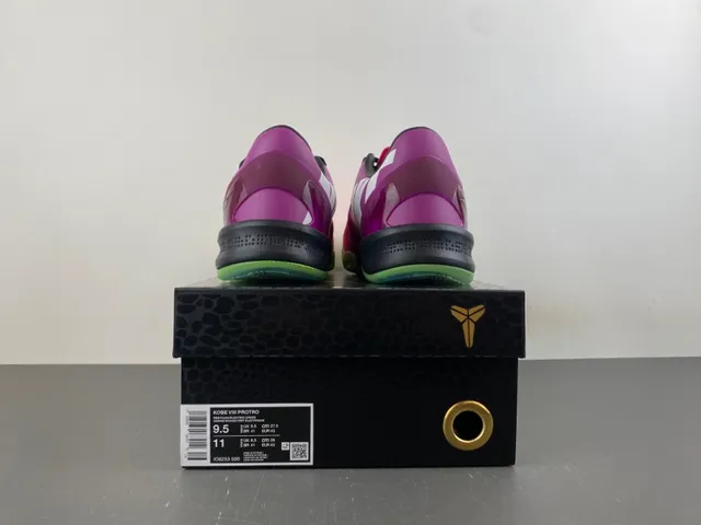 Nike Pink Green Low-Cut Knit Upper Asymmetrical Lacing Basketball Shoes 18