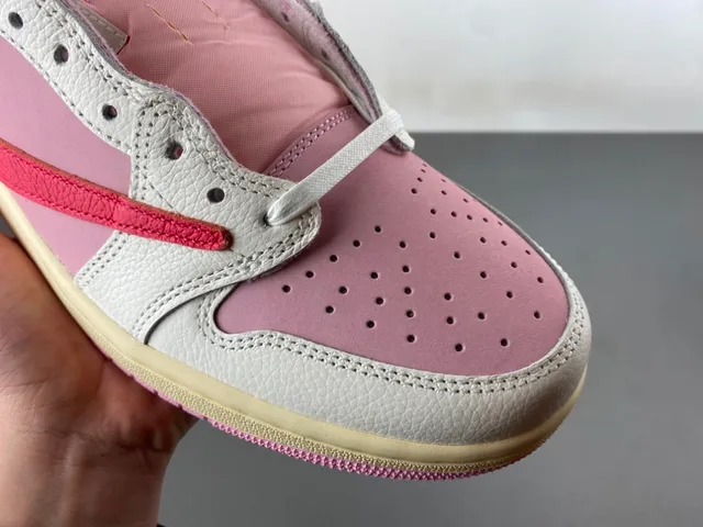 Nike Pink Red Laceless Slip-On Layered Leather Panels Lifestyle Sneakers 2
