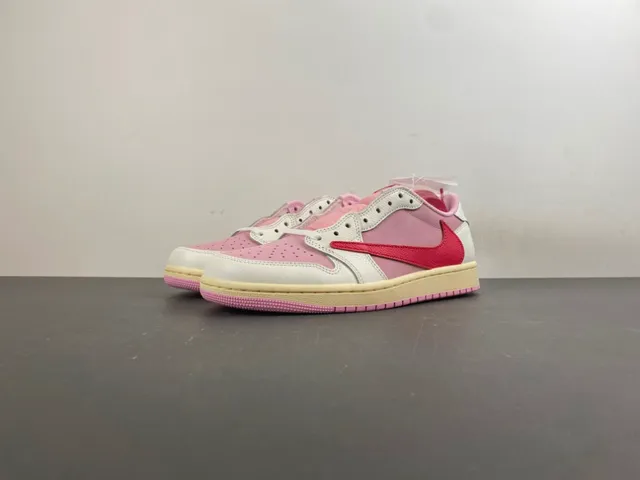 Nike Pink Red Laceless Slip-On Layered Leather Panels Lifestyle Sneakers 11