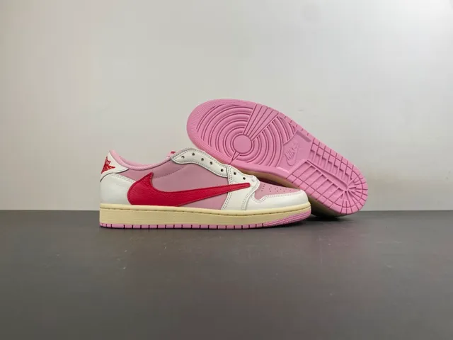 Nike Pink Red Laceless Slip-On Layered Leather Panels Lifestyle Sneakers 13