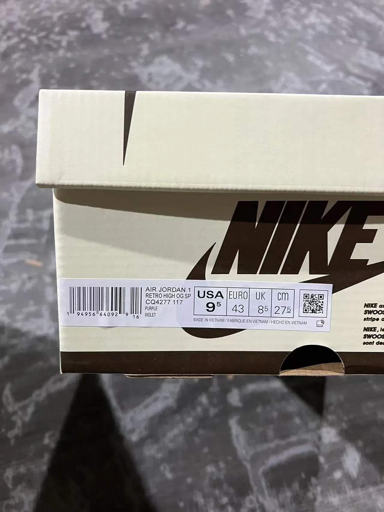 Nike Purple Beige Low-Top Silhouette Suede And Leather Paneling Lifestyle Sneakers 10
