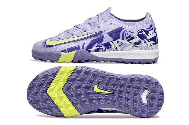 Nike Violet Jaune Knit Upper Impression Graphique Chaussures de Football Turf 2