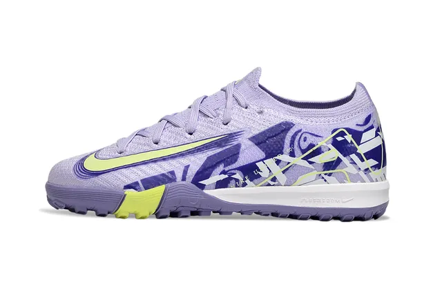 Nike Violet Jaune Knit Upper Impression Graphique Chaussures de Football Turf 3