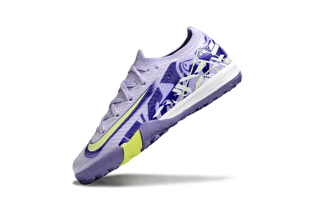 Nike Violet Jaune Knit Upper Impression Graphique Chaussures de Football Turf 4