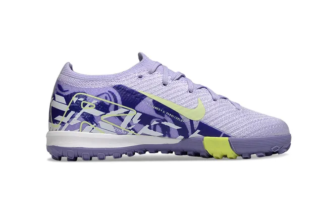 Nike Violet Jaune Knit Upper Impression Graphique Chaussures de Football Turf 6