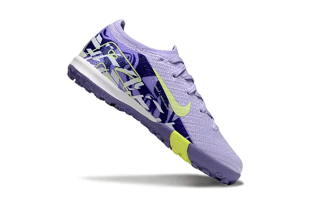 Nike Violet Jaune Knit Upper Impression Graphique Chaussures de Football Turf 7