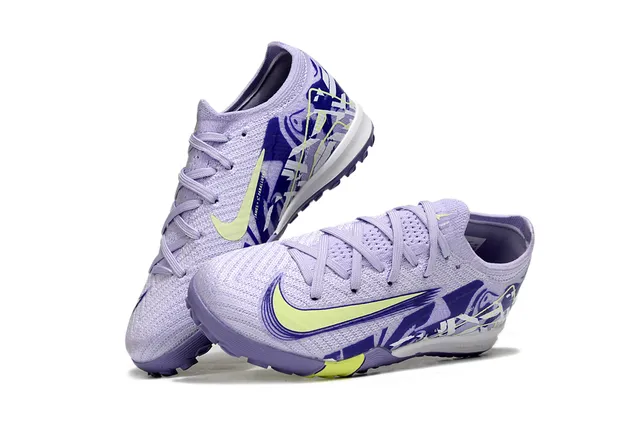 Nike Violet Jaune Knit Upper Impression Graphique Chaussures de Football Turf 8