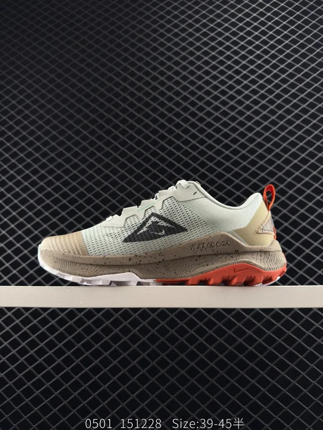 Nike React Wildhorse 8 Beige Black Orange Off-Road Running Shoes 6