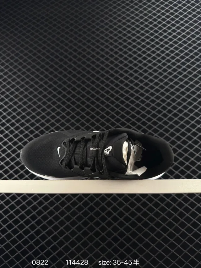 Nike ReactX Black and White Lifestyle Sneakers 4