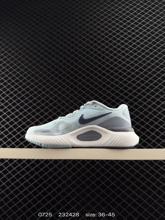 Nike ReactX Light Blue and Gray Lifestyle Sneakers 6