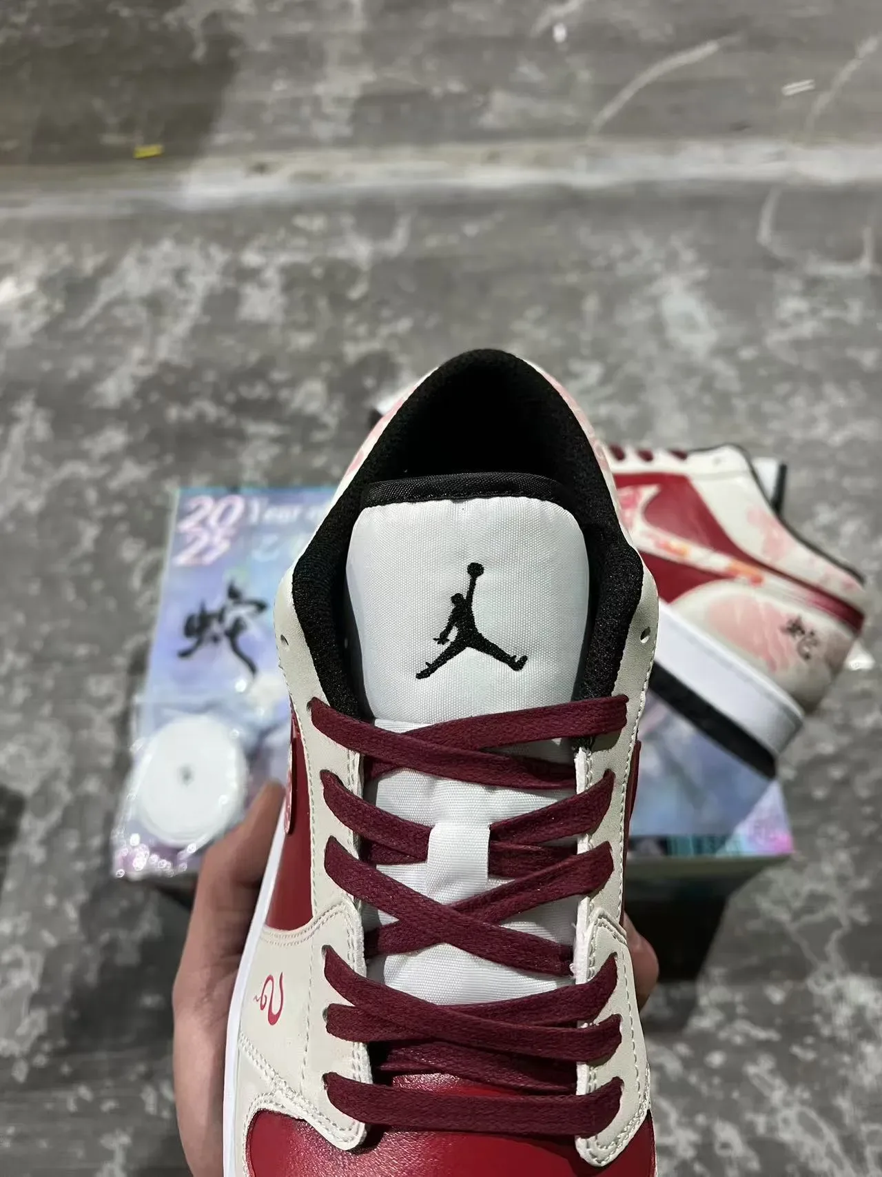Nike Red Beige Low-Top Cupsole Lifestyle Sneakers 4