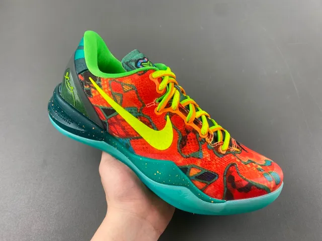Nike Red Multicolor Low-Top Silhouette Abstract Print Upper Basketball Shoes 1