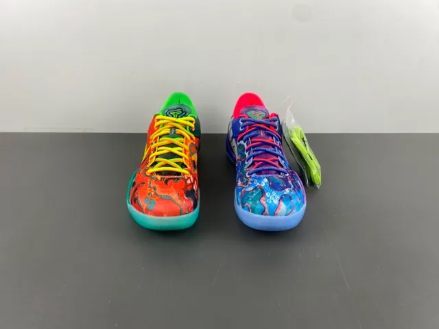 Nike Red Multicolor Low-Top Silhouette Abstract Print Upper Basketball Shoes 12