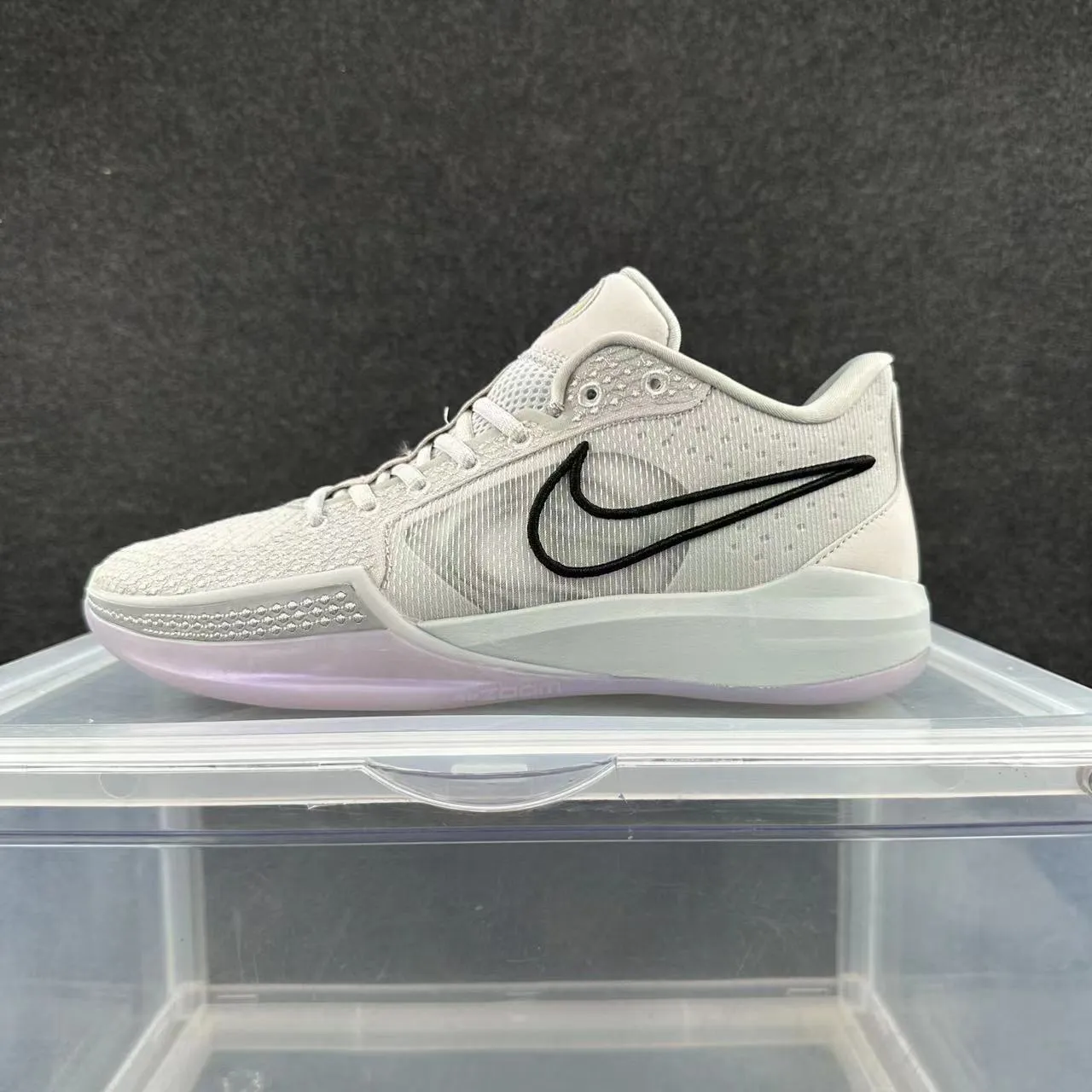 Nike Sabrina White Black Engineered Mesh Upper Swoosh Accent Basketball Shoes 4