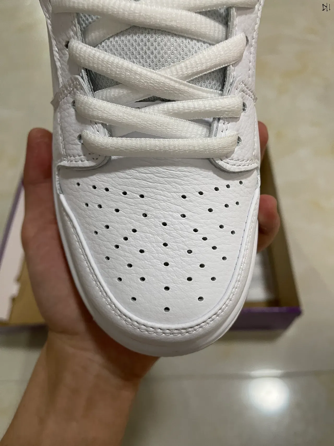 नाइक SB Dunk Low व्हाइट ब्लैक गम स्केटबोर्ड जूते 3